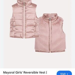 Kids Pink Puffer Vest